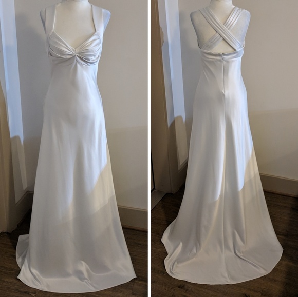 Calvin Klein Dresses & Skirts - White formal Calvin Klein gown